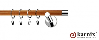 Karnisze Nowoczesne NEO Prestige 19mm Luna INOX - calvados