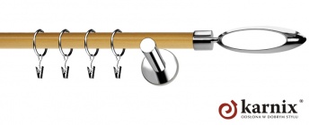 Karnisze Nowoczesne NEO Prestige 19mm Mirella INOX - pinia