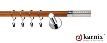 Karnisze Nowoczesne NEO Prestige 19mm Optima INOX - calvados