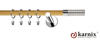 Karnisze Nowoczesne NEO Prestige 19mm Optima INOX - pinia