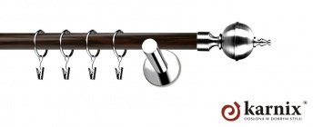 Karnisze Nowoczesne NEO Prestige 19mm Roxy INOX - wenge