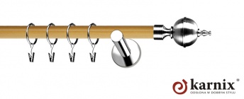 Karnisze Nowoczesne NEO Prestige 19mm Roxy INOX - pinia