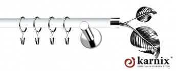 Karnisze Nowoczesne NEO Prestige 19mm Sorento INOX - biały