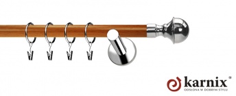 Karnisze Nowoczesne NEO Prestige 19mm Bella INOX - calvados