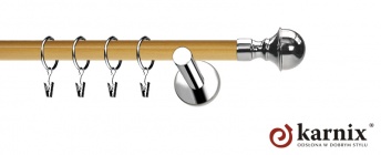 Karnisze Nowoczesne NEO Prestige 19mm Bella INOX - pinia