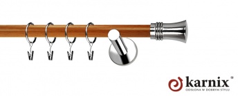 Karnisze Nowoczesne NEO Prestige 19mm Capri INOX - calvados