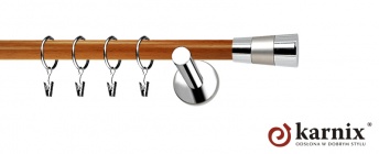 Karnisze Nowoczesne NEO Prestige 19mm Doris INOX - calvados