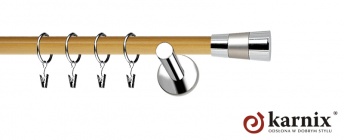 Karnisze Nowoczesne NEO Prestige 19mm Doris INOX - pinia