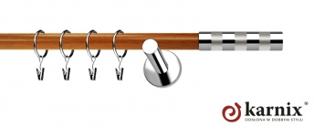 Karnisze Nowoczesne NEO Prestige 19mm Etiuda INOX - calvados