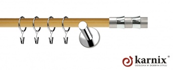 Karnisze Nowoczesne NEO Prestige 19mm Fresno INOX - pinia