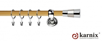 Karnisz Metalowy Prestige 19mm Doris INOX - pinia