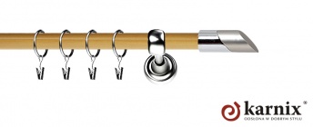 Karnisz Metalowy Prestige 19mm Falko INOX - pinia