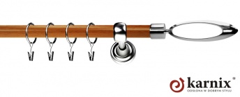 Karnisz Metalowy Prestige 19mm Mirella INOX - calvados