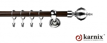 Karnisz Metalowy Prestige 19mm Roxy INOX - wenge