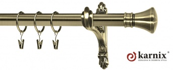 Karnisz Stylowy Barokko 25mm Liberty antyk mosiądz