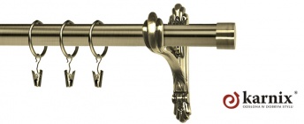 Karnisz Stylowy Barokko 25mm Luna antyk mosiądz