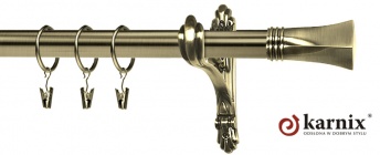 Karnisz Stylowy Barokko 25mm Porto antyk mosiądz