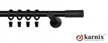 Karnisz nowoczesny NEO 25mm Cylinder czarny