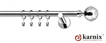 Karnisz nowoczesny NEO 25mm Kula Elegant INOX