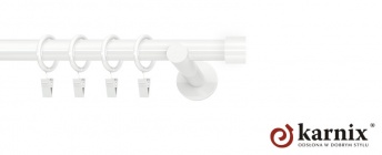 Karnisz nowoczesny NEO 25mm Luna biały