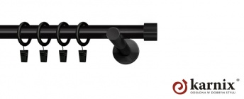 Karnisz nowoczesny NEO 25mm Luna czarny