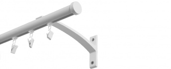 Karnisz szynowy ASPEN MODERNO 20mm Luna biały