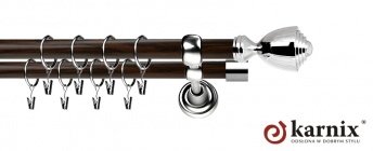 Karnisz Metalowy Prestige 25/19mm Avanti INOX - wenge