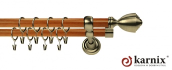 Karnisz Metalowy Prestige 25/19mm Avanti Antyk mosiądz - calvados