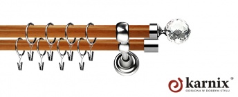 Karnisz Metalowy Prestige 25/19mm Beluna Crystal INOX - calvados