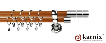 Karnisz Metalowy Prestige 25/19mm Cylinder INOX - calvados