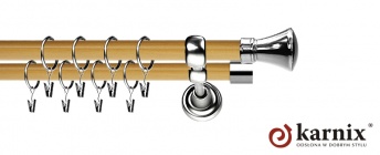 Karnisz Metalowy Prestige 25/19mm Liberty INOX - pinia