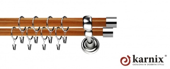 Karnisz Metalowy Prestige 25/19mm Luna INOX - calvados