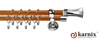 Karnisz Metalowy Prestige 25/19mm Porto INOX - calvados