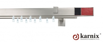 Karnisz Apartamentowy AVENO 31x13/31x13mm Croco R/B Chrom mat