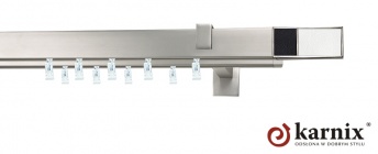 Karnisz Apartamentowy AVENO 31x13/31x13mm Croco W/B Chrom mat