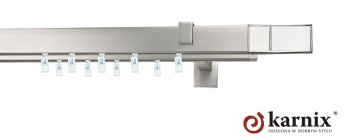 Karnisz Apartamentowy AVENO 31x13/31x13mm Croco White Chrom mat