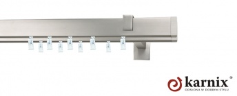 Karnisz Apartamentowy AVENO 31x13/31x13mm Malibu Chrom mat