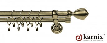 Karnisze Metalowe Rzymskie 19/19mm Avanti antyk mosiądz