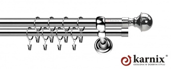 Karnisze Metalowe Rzymskie 19/19mm Bella INOX