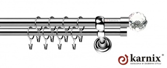 Karnisze Metalowe Rzymskie 19/19mm Beluna Crystal INOX