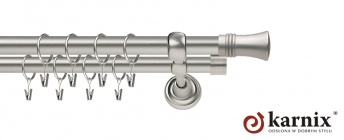 Karnisze Metalowe Rzymskie 19/19mm Capri chrom mat