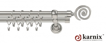 Karnisze Metalowe Rzymskie 19/19mm Cento chrom mat