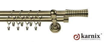 Karnisze Metalowe Rzymskie 19/19mm Gao antyk mosiądz