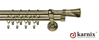 Karnisze Metalowe Rzymskie 19/19mm Loca antyk mosiądz