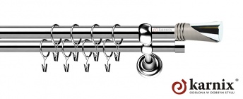 Karnisze Metalowe Rzymskie 19/19mm Loca INOX