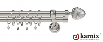 Karnisze Metalowe Rzymskie 19/19mm Milano chrom mat