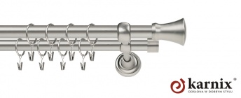 Karnisze Metalowe Rzymskie 19/19mm Monaco chrom mat