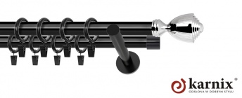 Karnisz nowoczesny NEO 19/19mm Avanti czarny