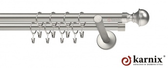 Karnisz nowoczesny NEO 19/19mm Bella chrom mat