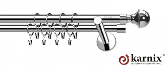 Karnisz nowoczesny NEO 19/19mm Bella INOX